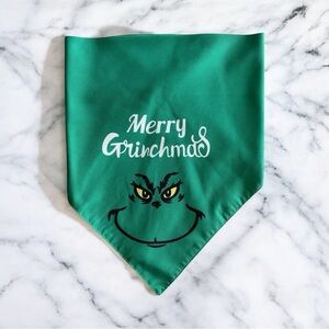 DOG Bandana - Merry Grinchmas - Size L Large
